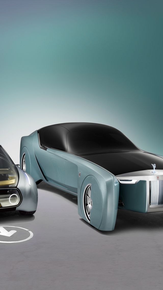 Mini Vision Next 100, Future Cars, Futurism, Silver - Robot On Wheel Concept - HD Wallpaper 