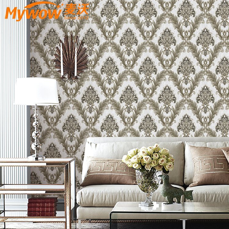 3d Wallpaper Classic Patterns Damask Design Pictures - Living Room - HD Wallpaper 