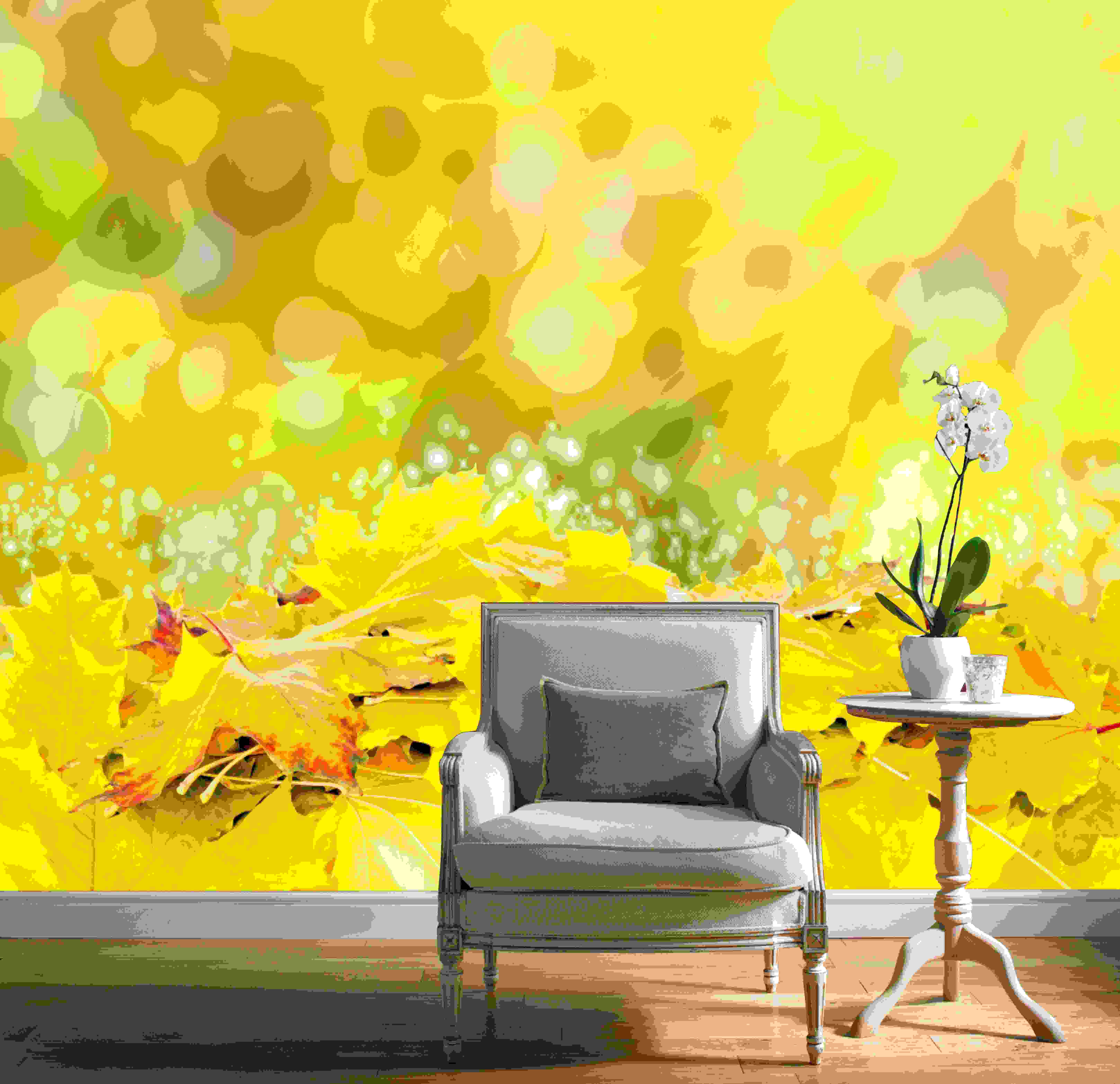 Grey And Yellow Bedroom Wallpaper - 6468x6260 Wallpaper - teahub.io