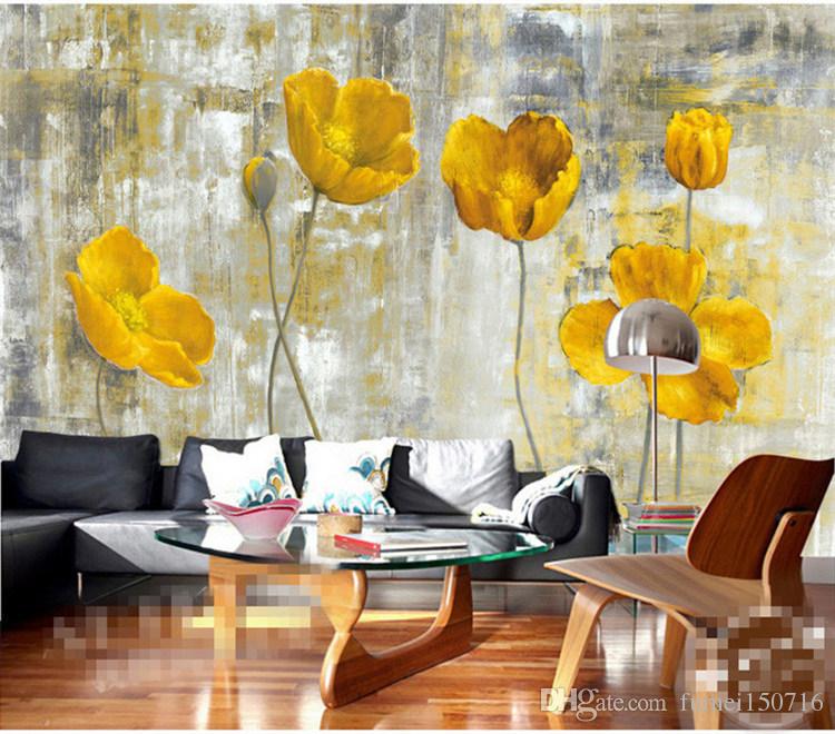 Grey And Yellow Bedroom Wallpaper - HD Wallpaper 