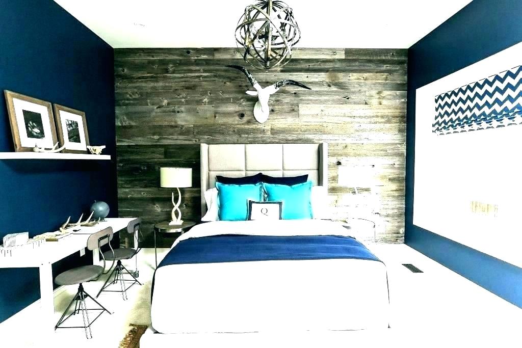 Blue Room With Accent Wall - HD Wallpaper 