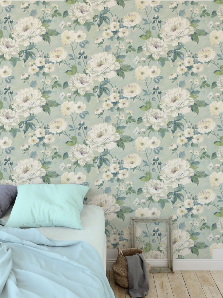 Floral Peel And Stick Wallpaper Etsy - HD Wallpaper 