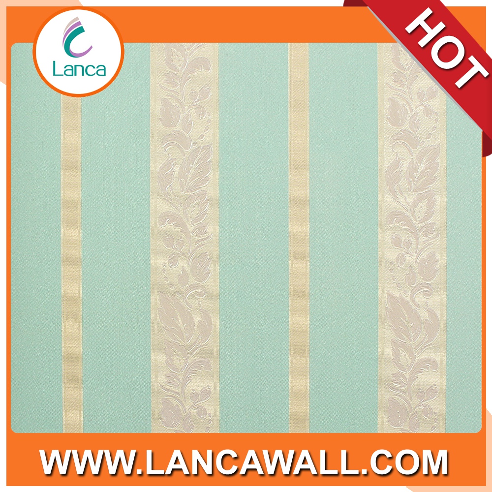 English Style Blue Striped Wallpaper For Kids Room - Yellow Labs - HD Wallpaper 