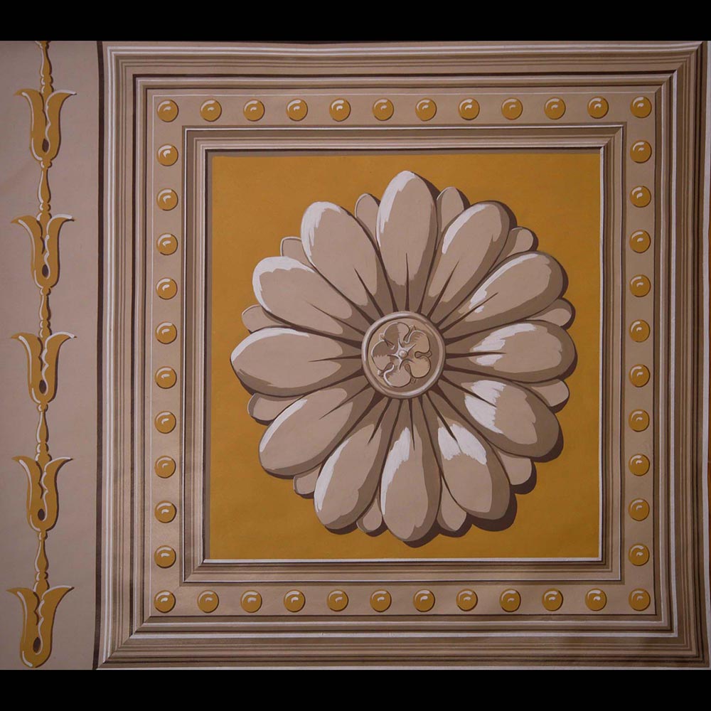 Hand Printed Wallpaper - African Daisy - HD Wallpaper 
