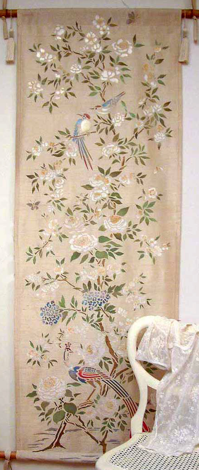 Chinoiserie Wall Stencil - HD Wallpaper 