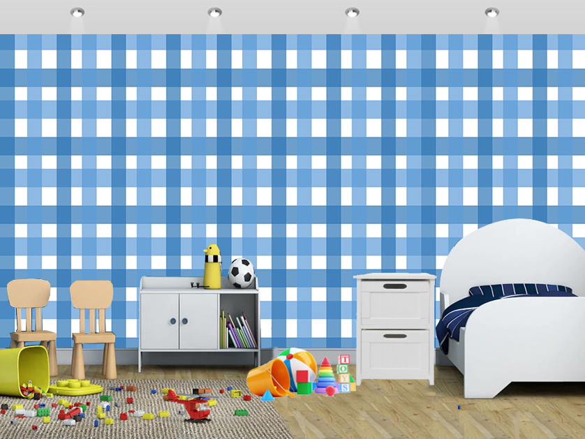 Check Stripes Light Colour Wall Mural Kids - Office Wallpaper Design School - HD Wallpaper 