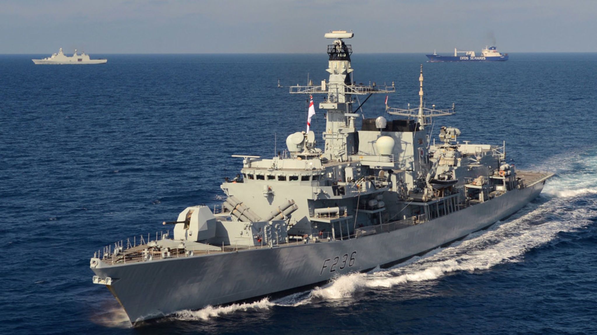 Hms Montrose Provided Added Protection To The Tanker - Royal Navy Hms Montrose - HD Wallpaper 