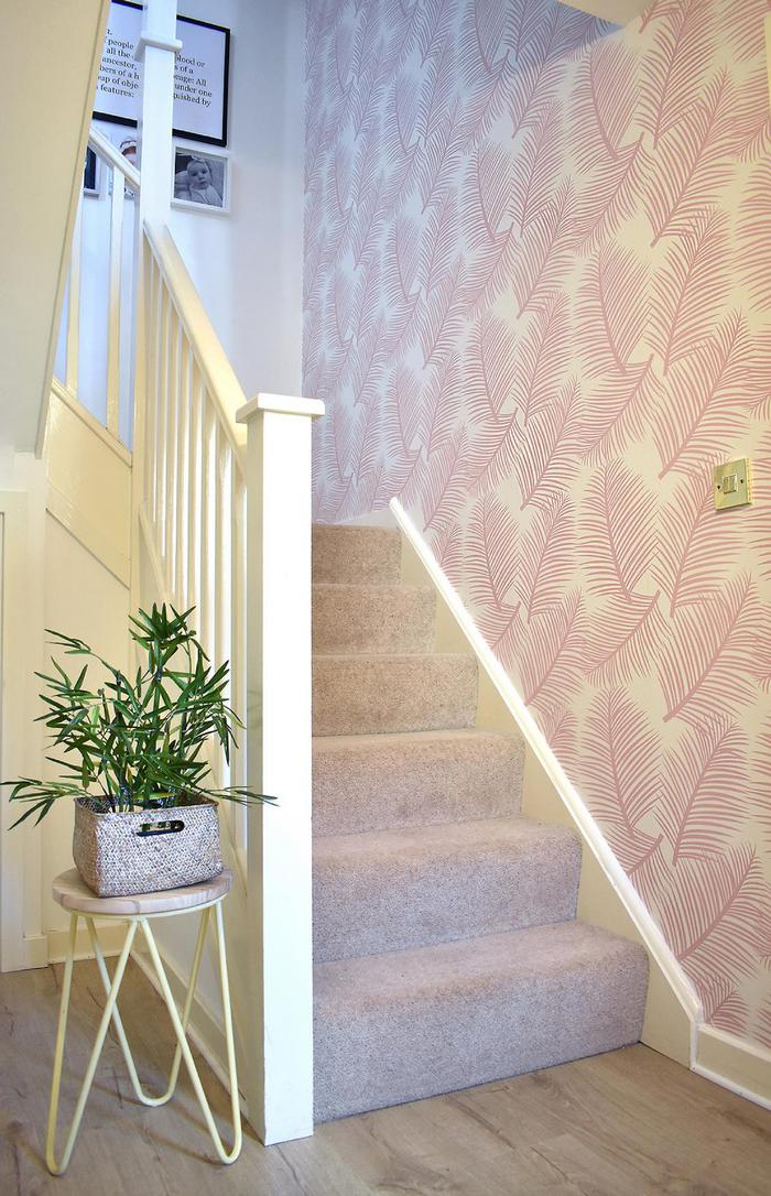 Hallway Wallpaper Blush Pink - HD Wallpaper 