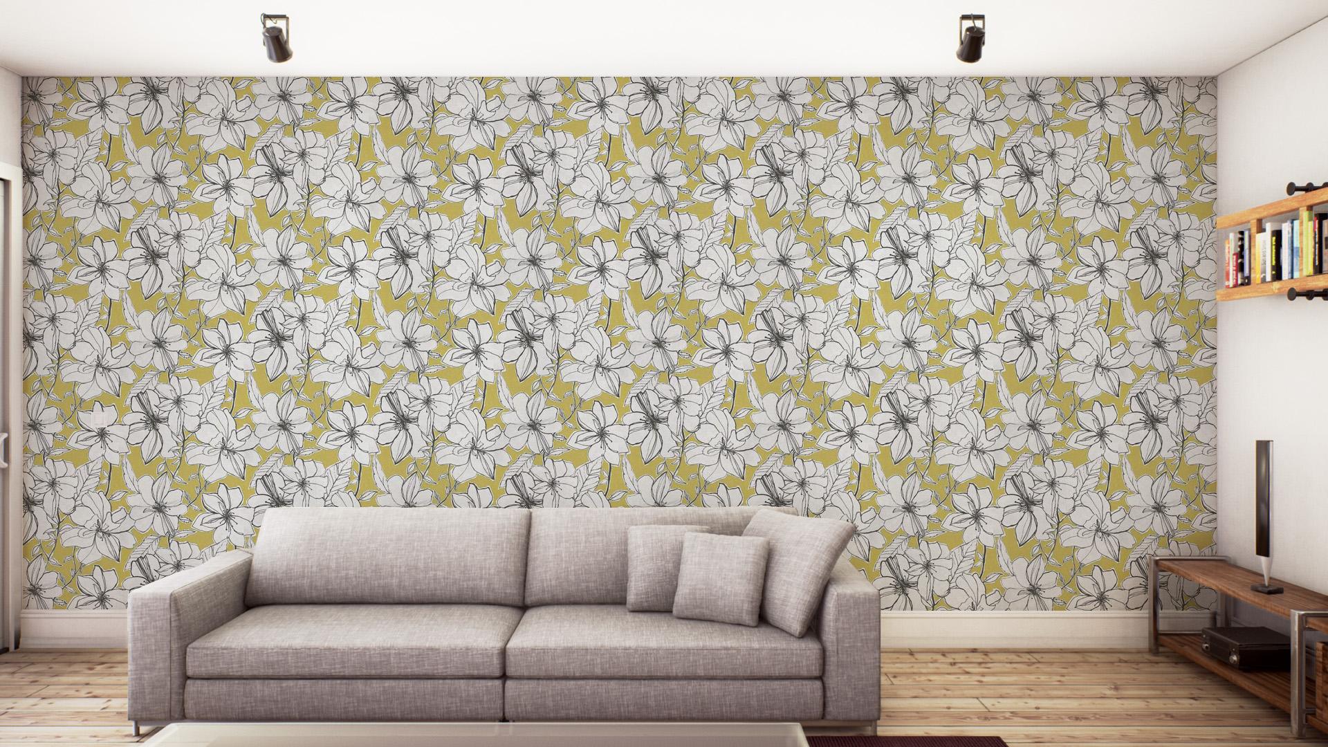 Mustard Uk Hd Desktop Wallpaper, Great Hd Desktop Wallpaper, - Harlequin Standing Ovation Exuberance Paste The Wall - HD Wallpaper 