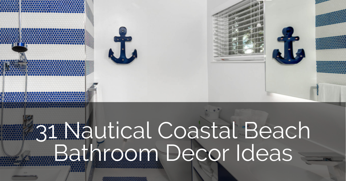 Navy Beach Themed Bathroom - HD Wallpaper 
