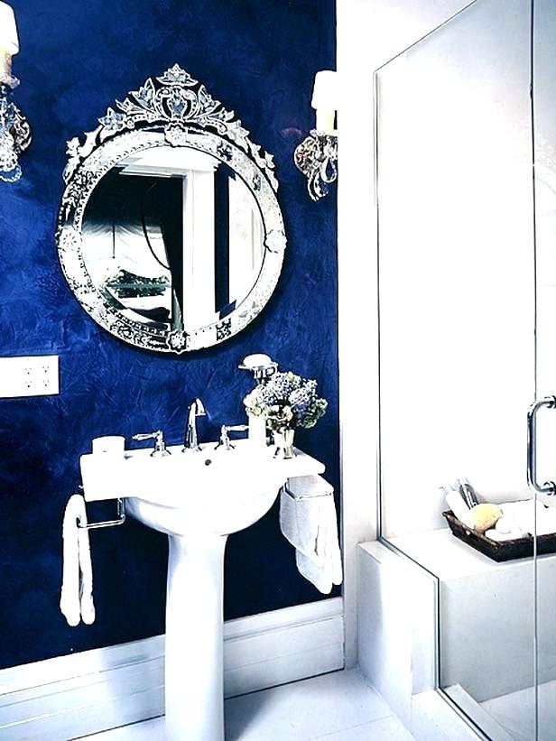 Royal Blue Bathroom - HD Wallpaper 