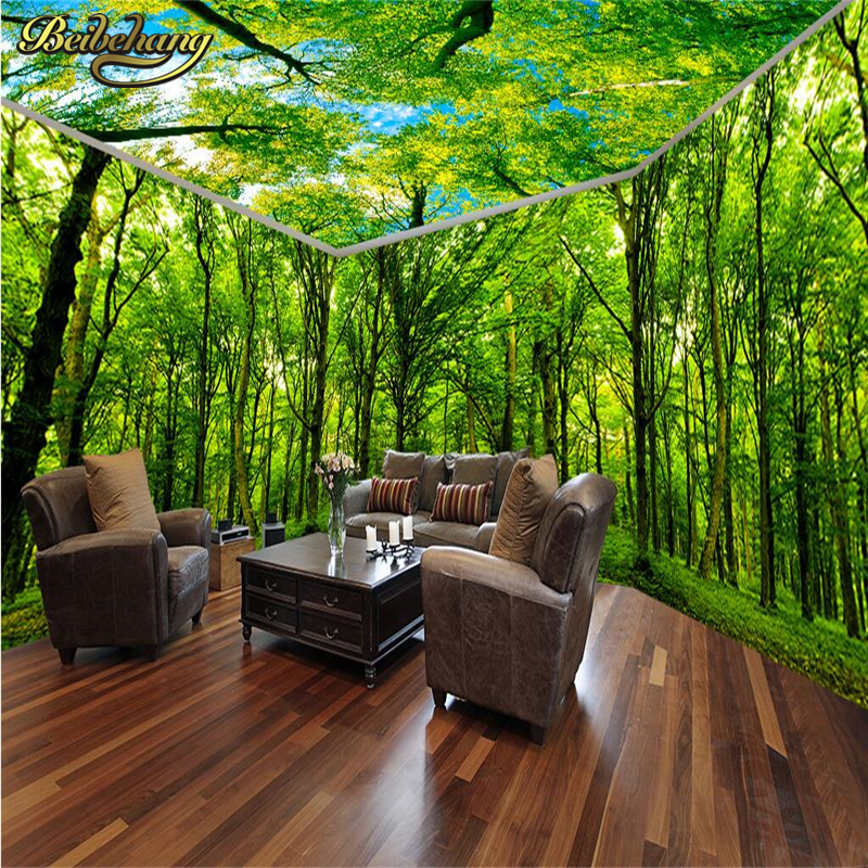 Ormanlık Temalı Yatak Odası Dekorasyon - HD Wallpaper 