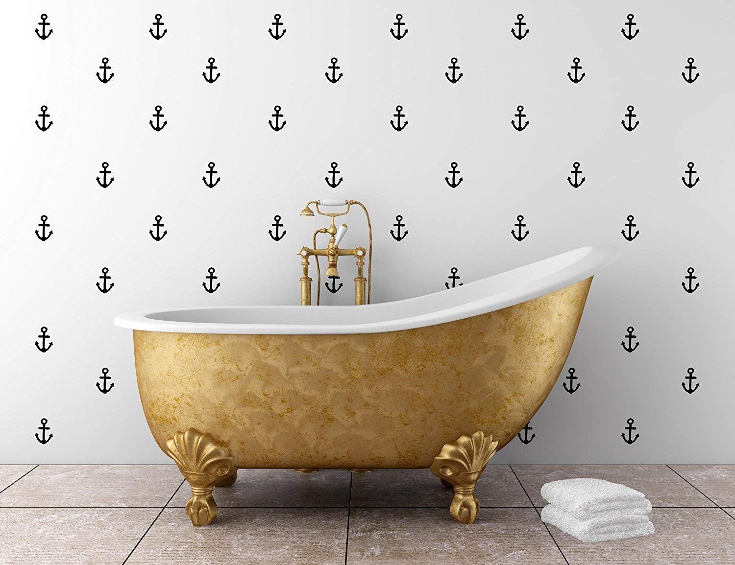 Golden Bathtub - HD Wallpaper 