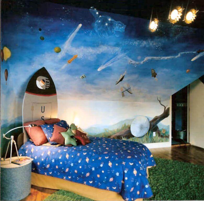 Kids Space Themed Bedroom - 780x768 Wallpaper 