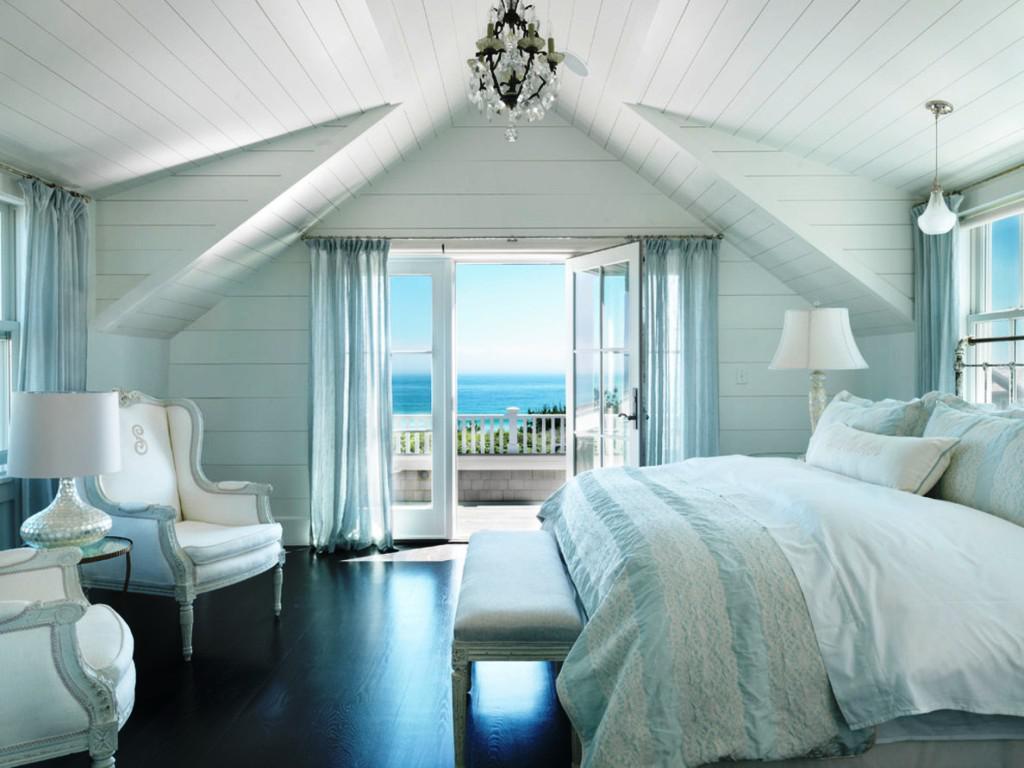 Beach House Interior Bedroom - HD Wallpaper 