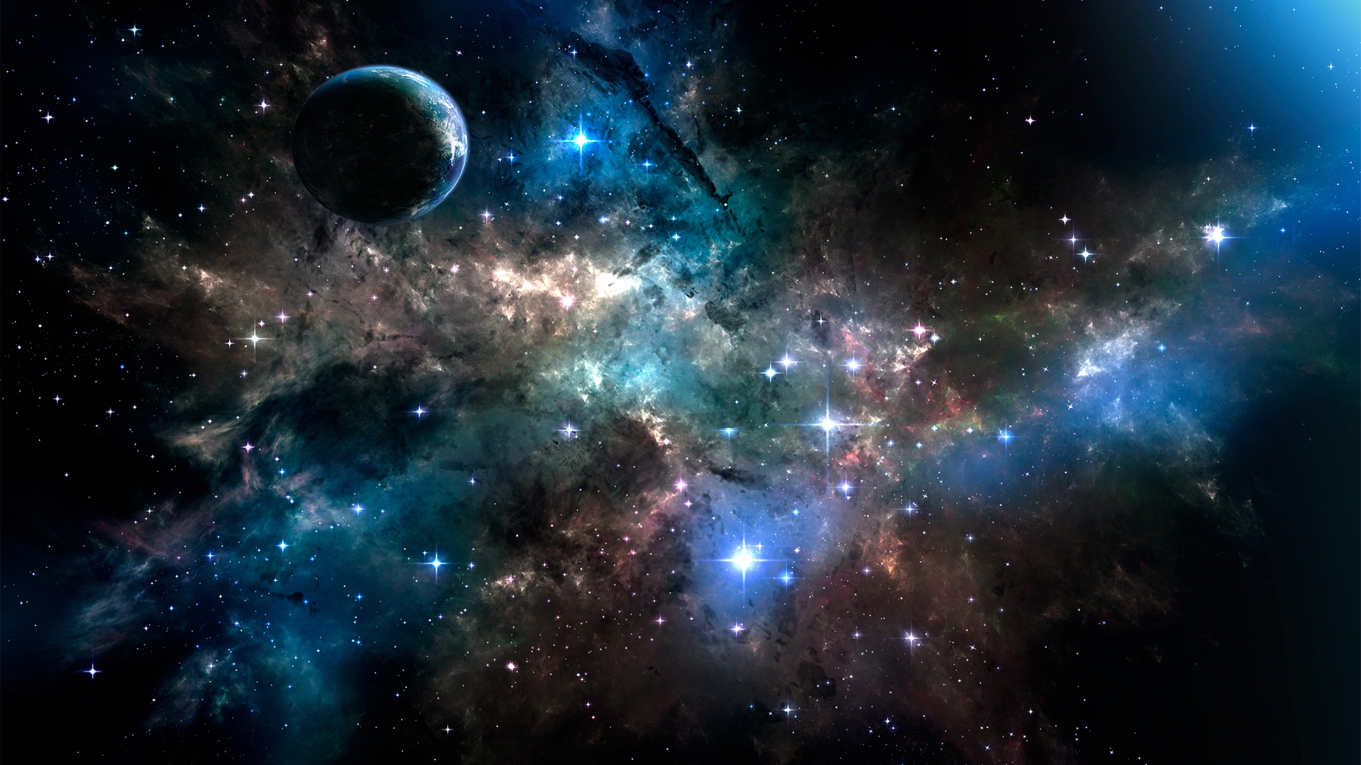 Hd Space Background - HD Wallpaper 