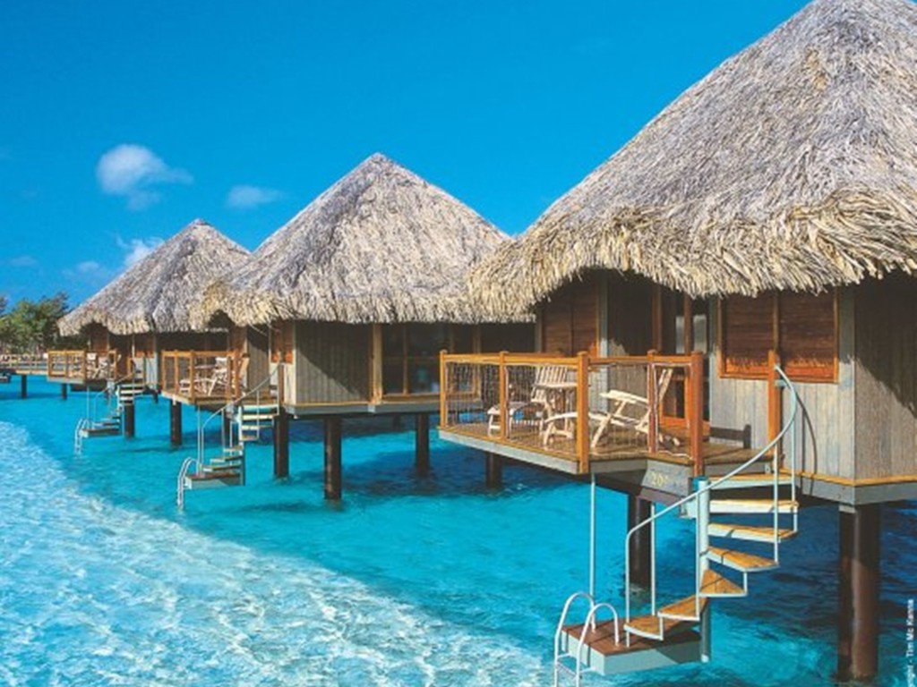 Bora Bora House - HD Wallpaper 