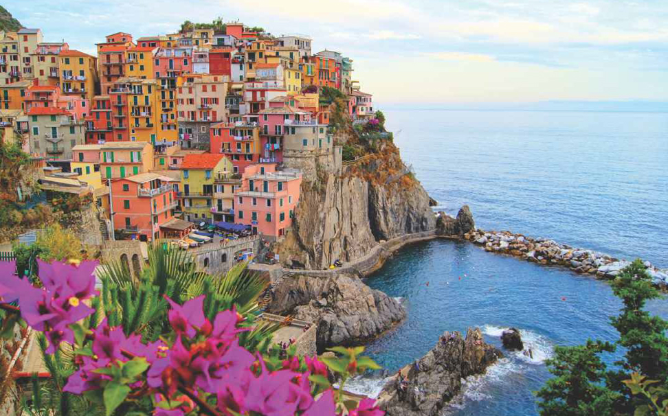 Manarola, A Beautiful Coloured Town On The Top Of Rock, - Italy Beautiful City - HD Wallpaper 