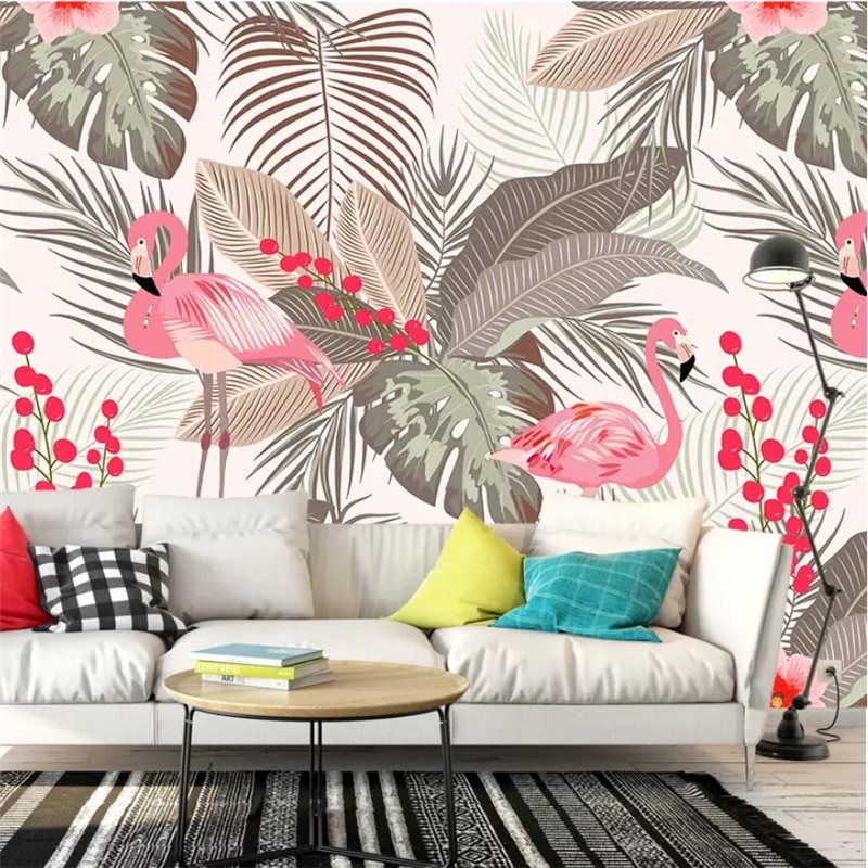 Simple Tropical Mural For Walls - HD Wallpaper 