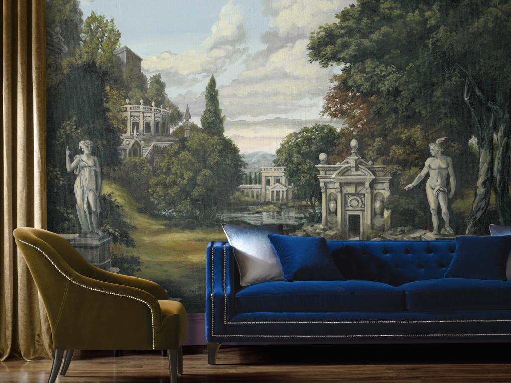 Laurence’s Wallpaper Range Includes Ginterlude , Which - Studio Couch - HD Wallpaper 