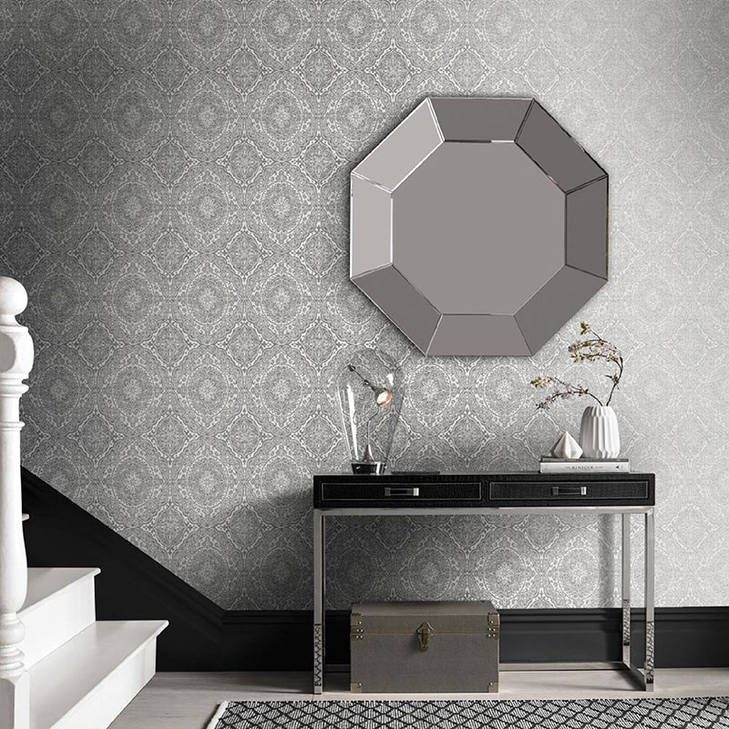 Living Room Dark Grey And White - HD Wallpaper 