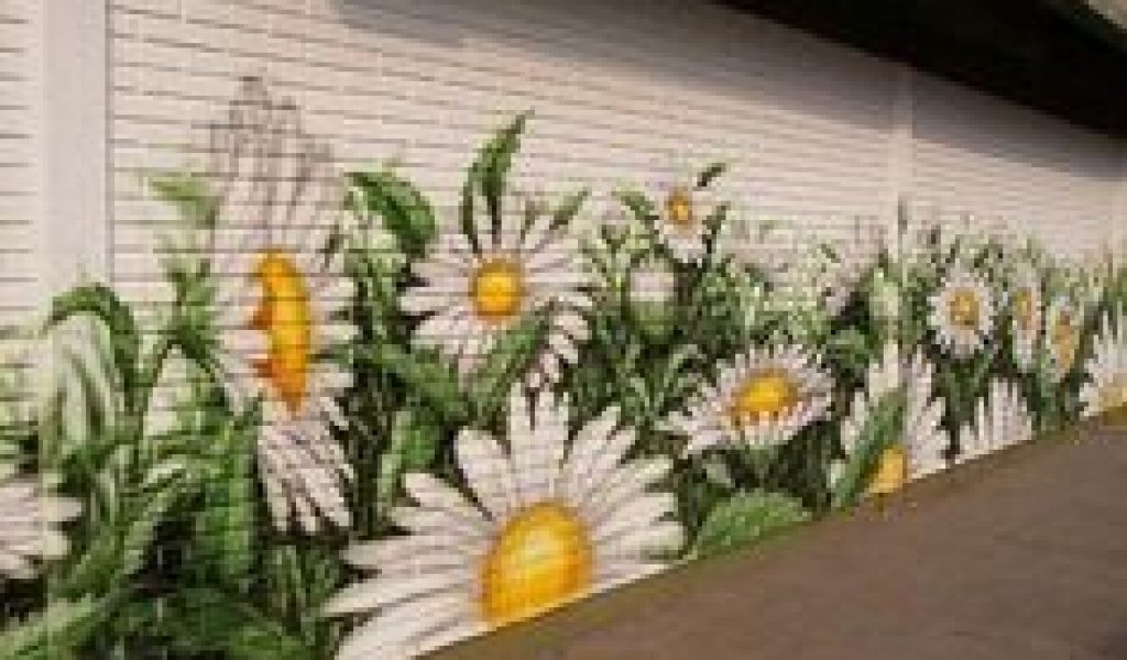 Painting On Garden Wall - HD Wallpaper 