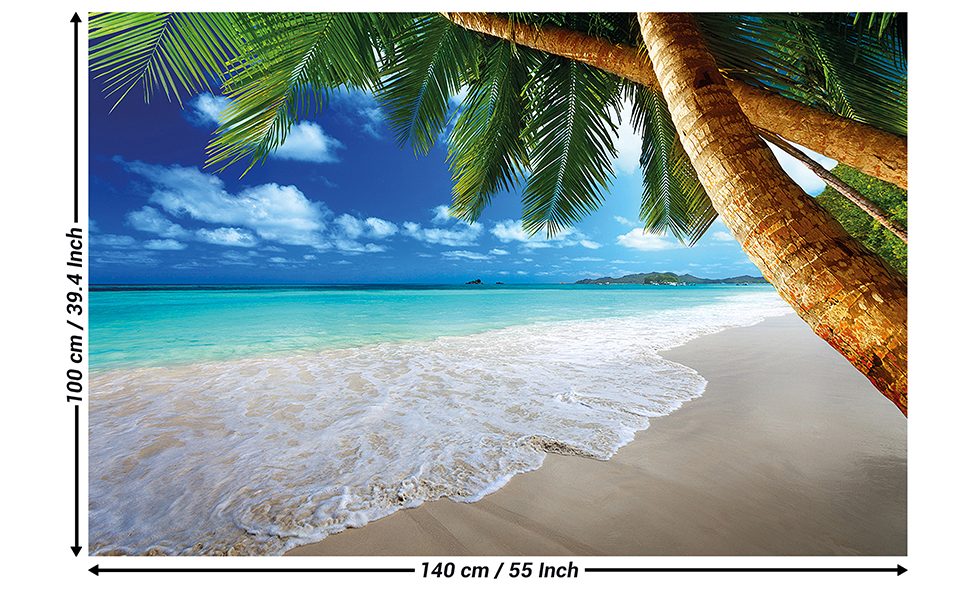 Trompe Loeil Mural Hawaii Plage - HD Wallpaper 
