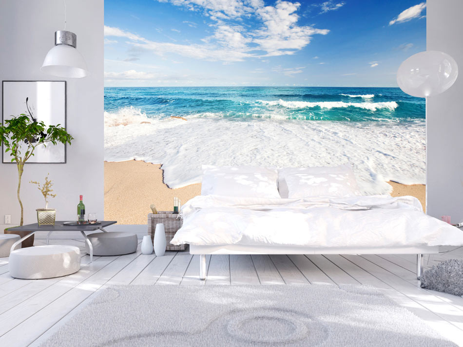 Photo Wallpaper Sea Waves - Papier Peint Thème Mer - HD Wallpaper 