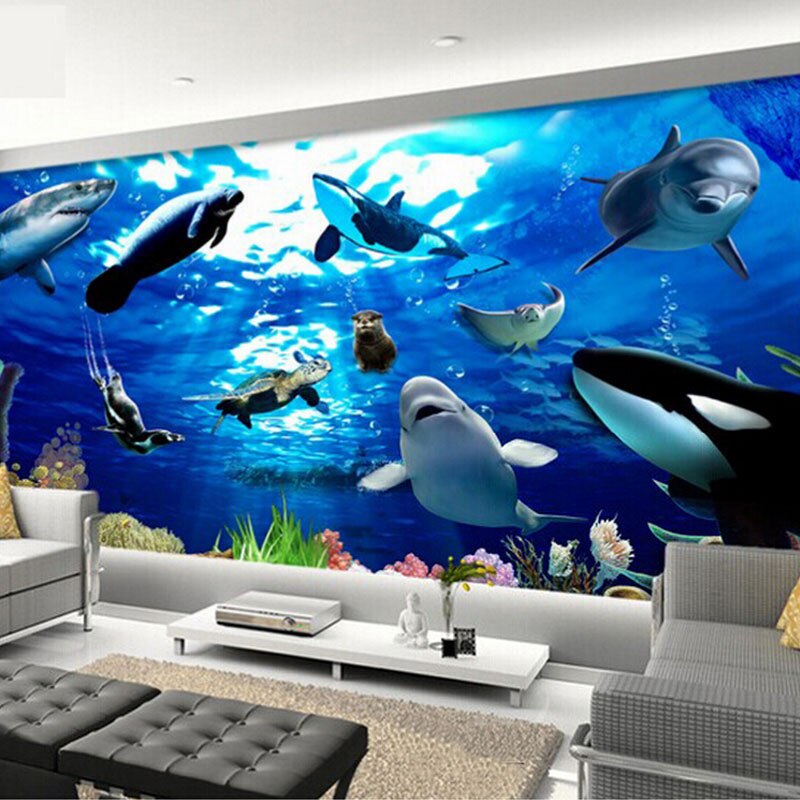 Fish Wallpaper Bedroom - HD Wallpaper 