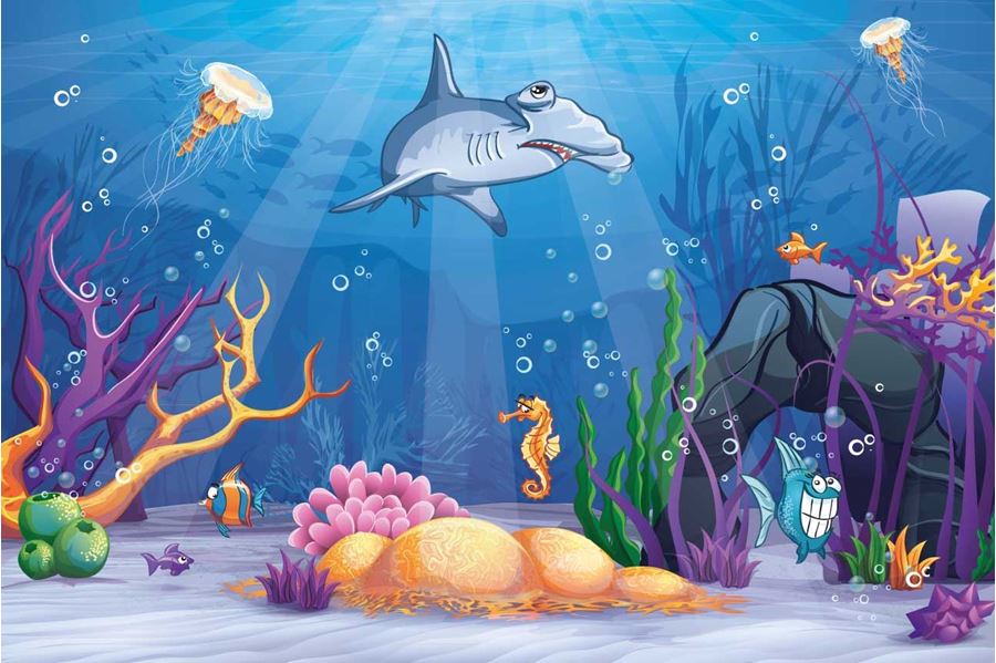 Ocean Kids Room Wallpaper : Ocean Colors Affordable Wall Mural