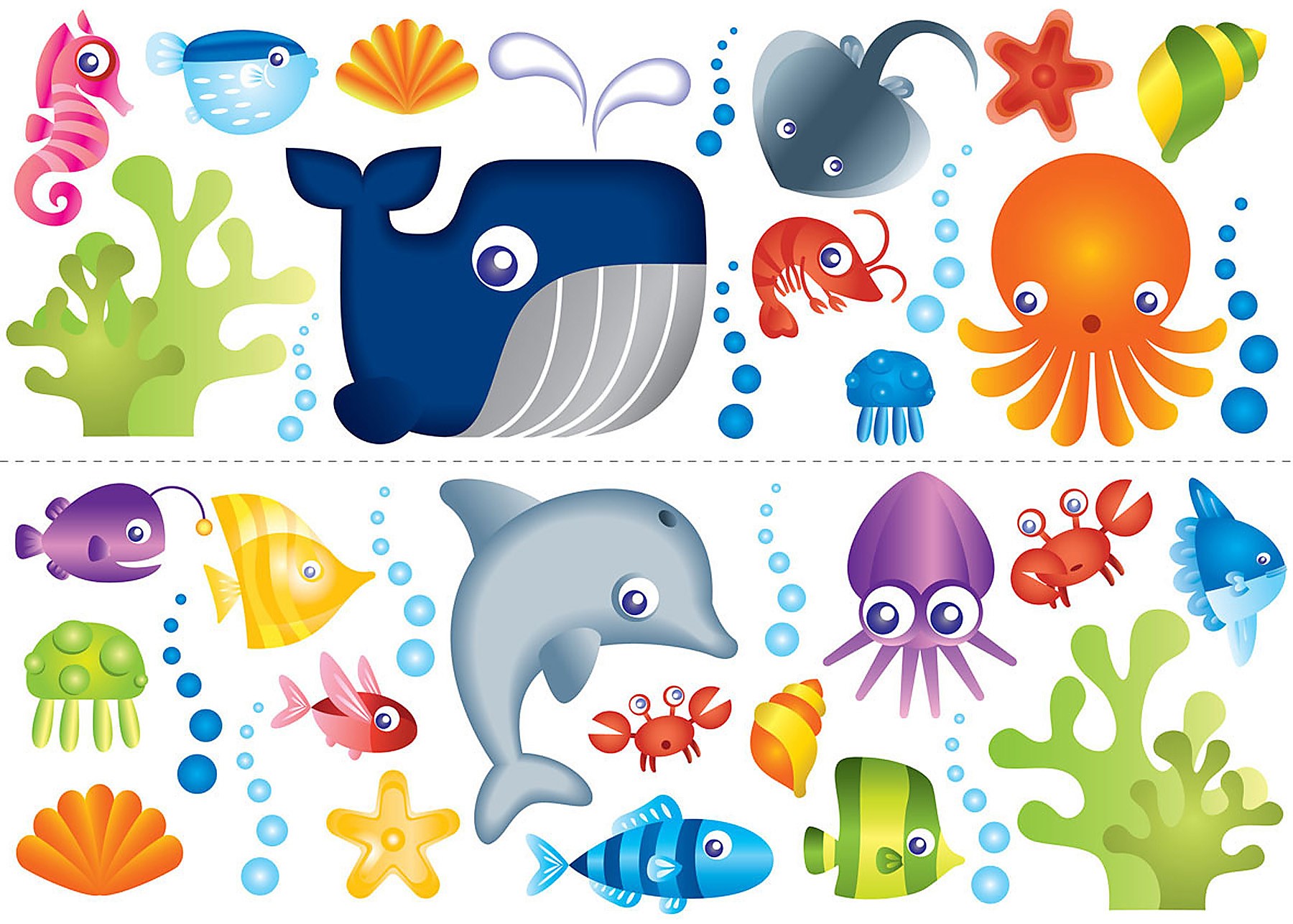 Under The Sea Stickers - HD Wallpaper 
