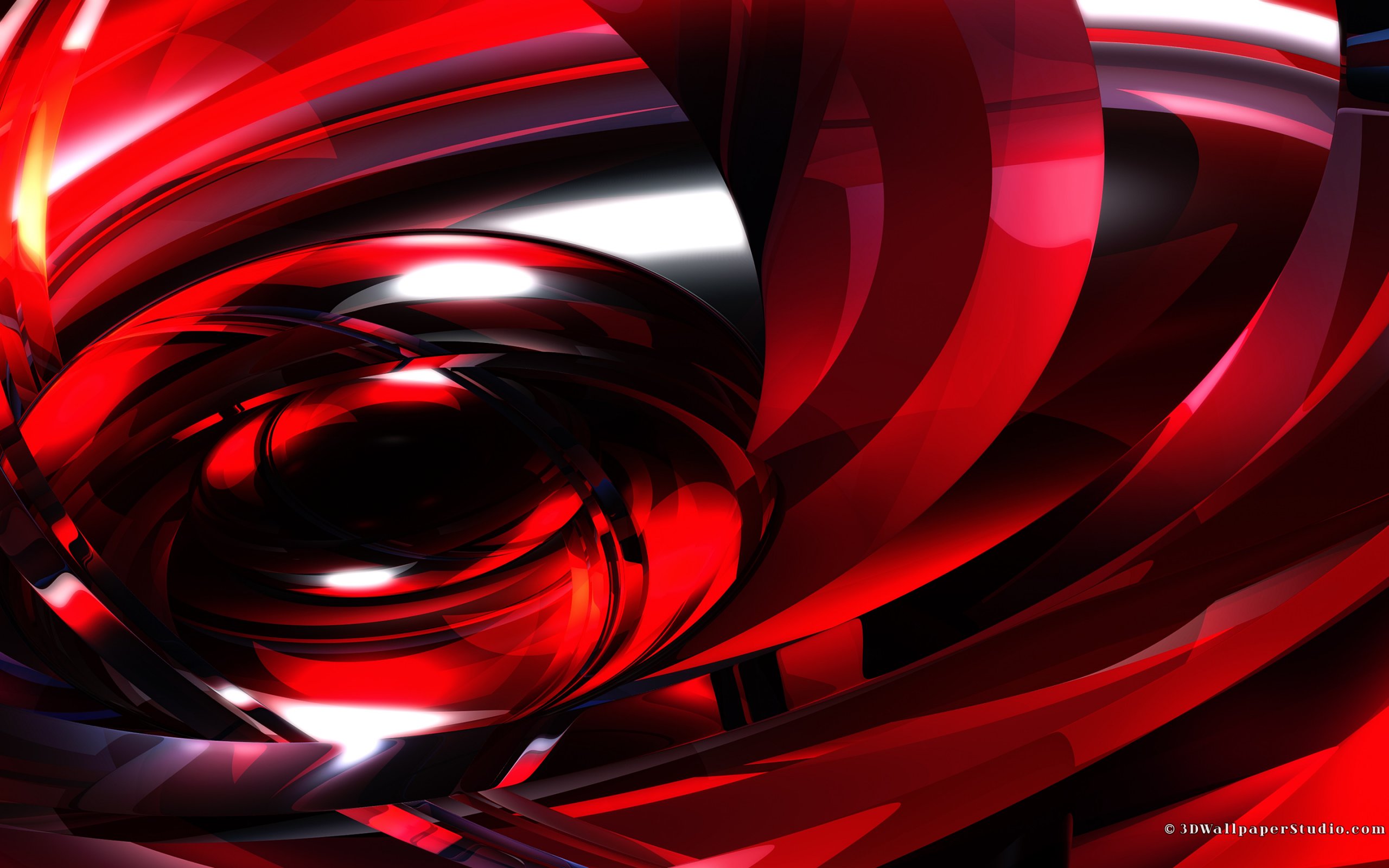 Glowing Red Abstract Wallpaper In Screen Resolution - Swirl Red Abstract Wallpaper 4k - HD Wallpaper 