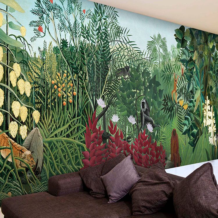 Tropical Jungle Wall Mural - HD Wallpaper 