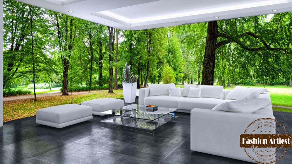 Grasses Wallpaper For Living Room - HD Wallpaper 