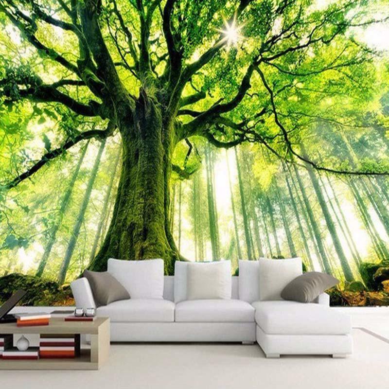 Forest 3d Wall Murals - HD Wallpaper 