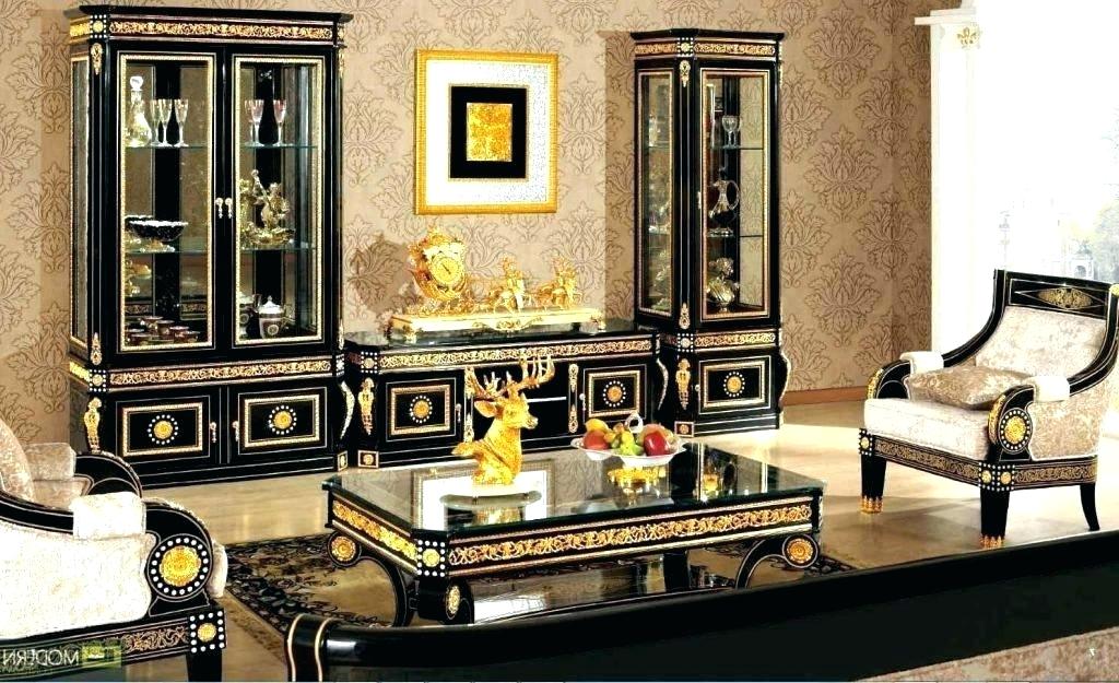 Black And Gold Living Room Fur - 1024x625 Wallpaper 