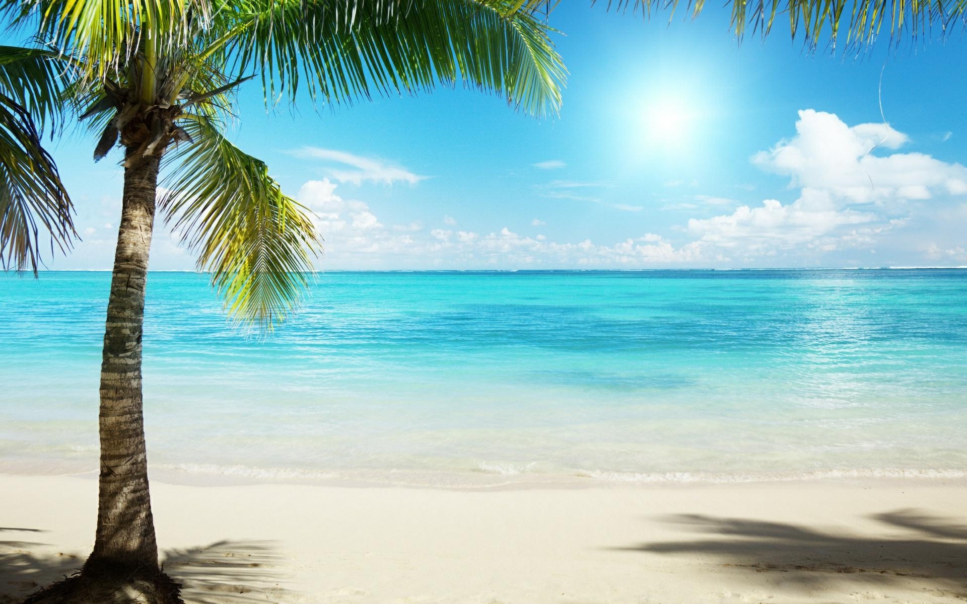 Tropical Beach Background - HD Wallpaper 