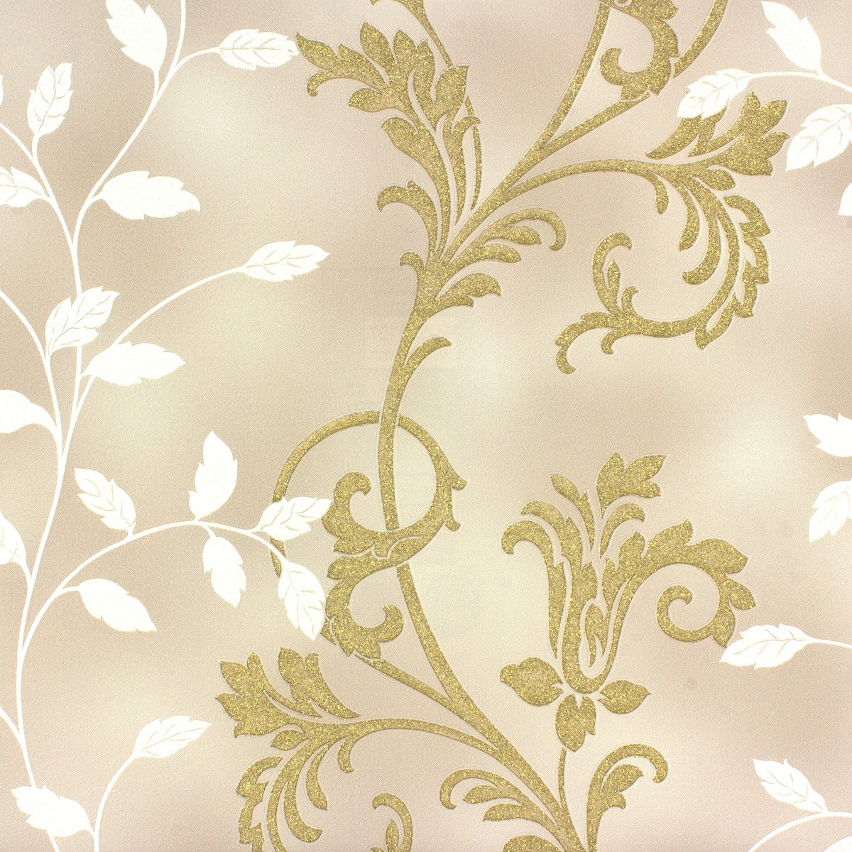 Uk11103 Mica Metallic Gold Seabrook Designs - Half Picture Of Flower - HD Wallpaper 