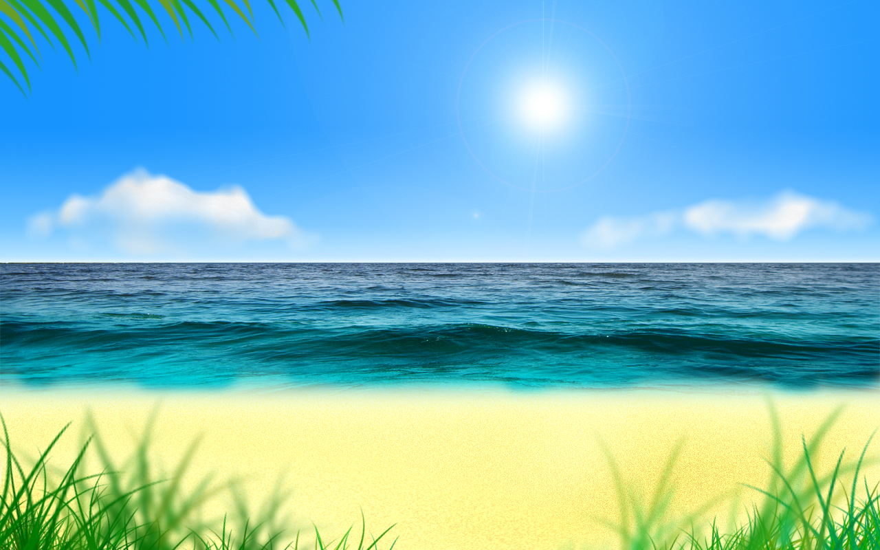 Download Tropical Wallpaper Tropical Beach Wallpaper - Beach Background Animated Hd - HD Wallpaper 