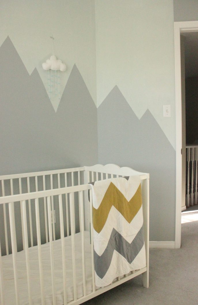 Zig Zag Nursery Wall - HD Wallpaper 