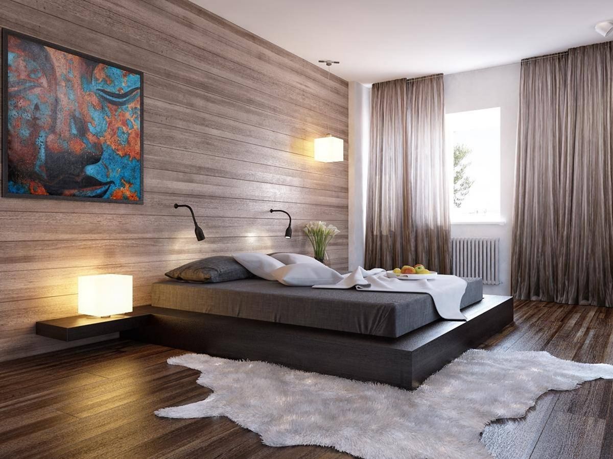 Modern Bedroom Wallpaper Ideas - Modern House Designs Inside Bedroom - HD Wallpaper 