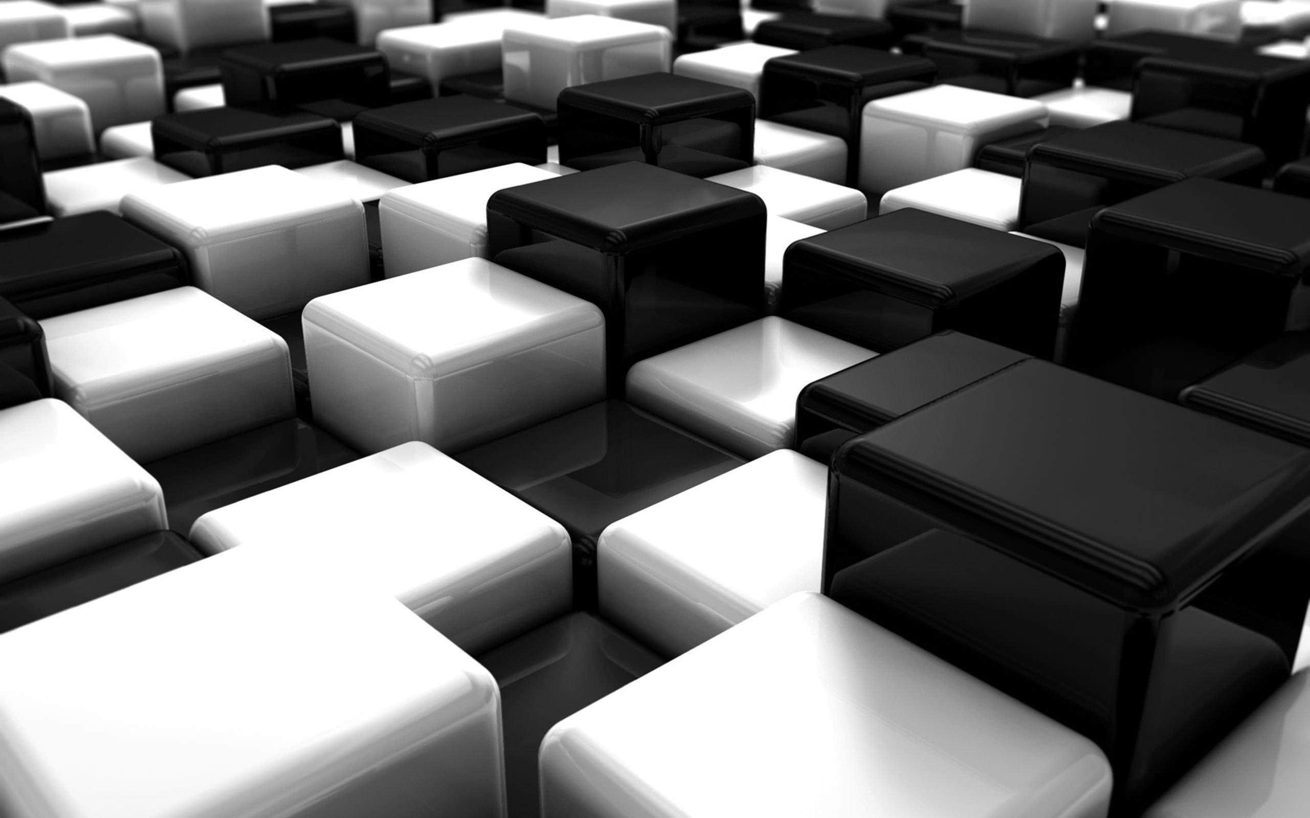 Black And White Abstract - HD Wallpaper 