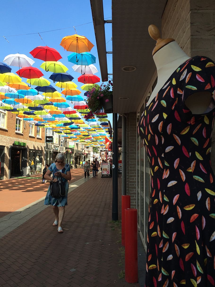 Umbrella Theme, Centre Of Oosterhout, Summer Stadstafereel, - Umbrella Theme - HD Wallpaper 