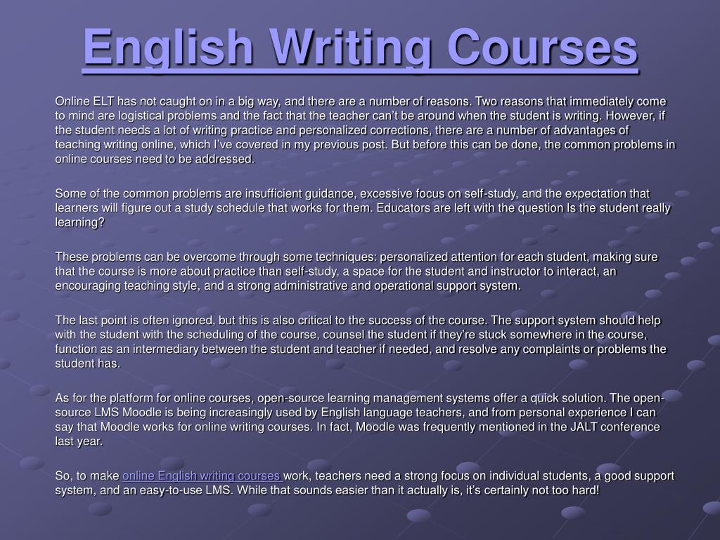 English Writing Courses L - Writing English Course - HD Wallpaper 