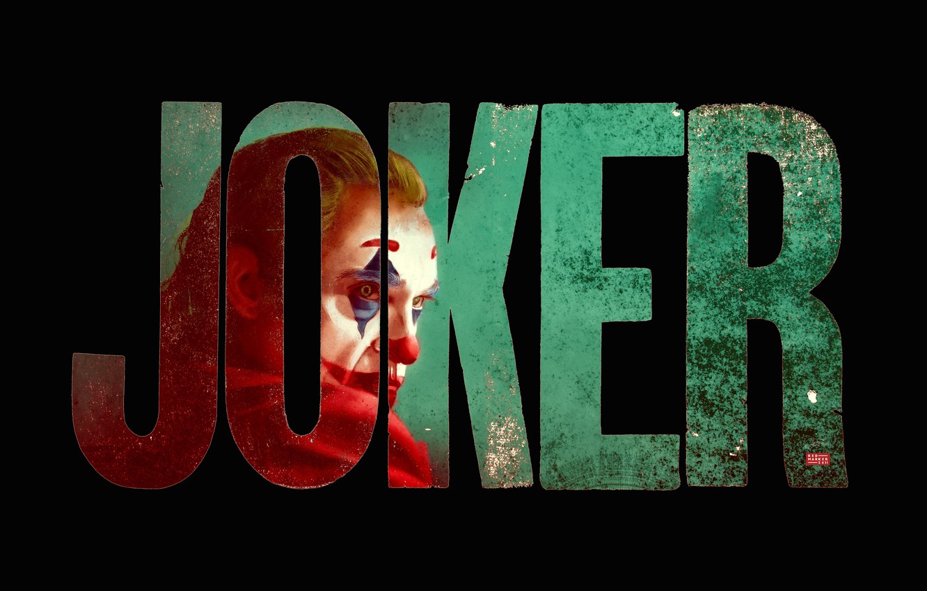 Photo Wallpaper Letters, Figure, Paint, Art, Joker, - Joker Wallpaper 2019 - HD Wallpaper 