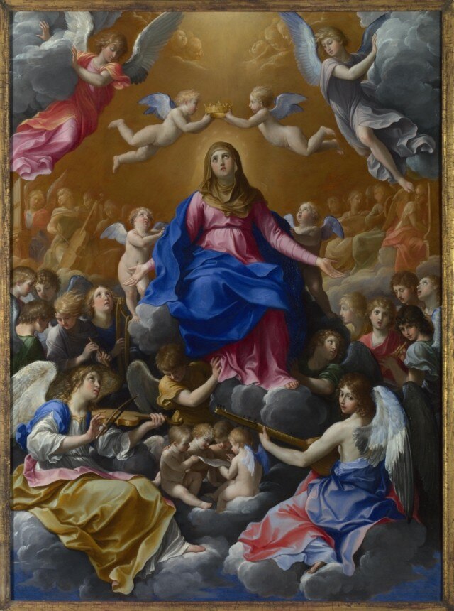 Guido Reni The Coronation Of The Virgin - HD Wallpaper 