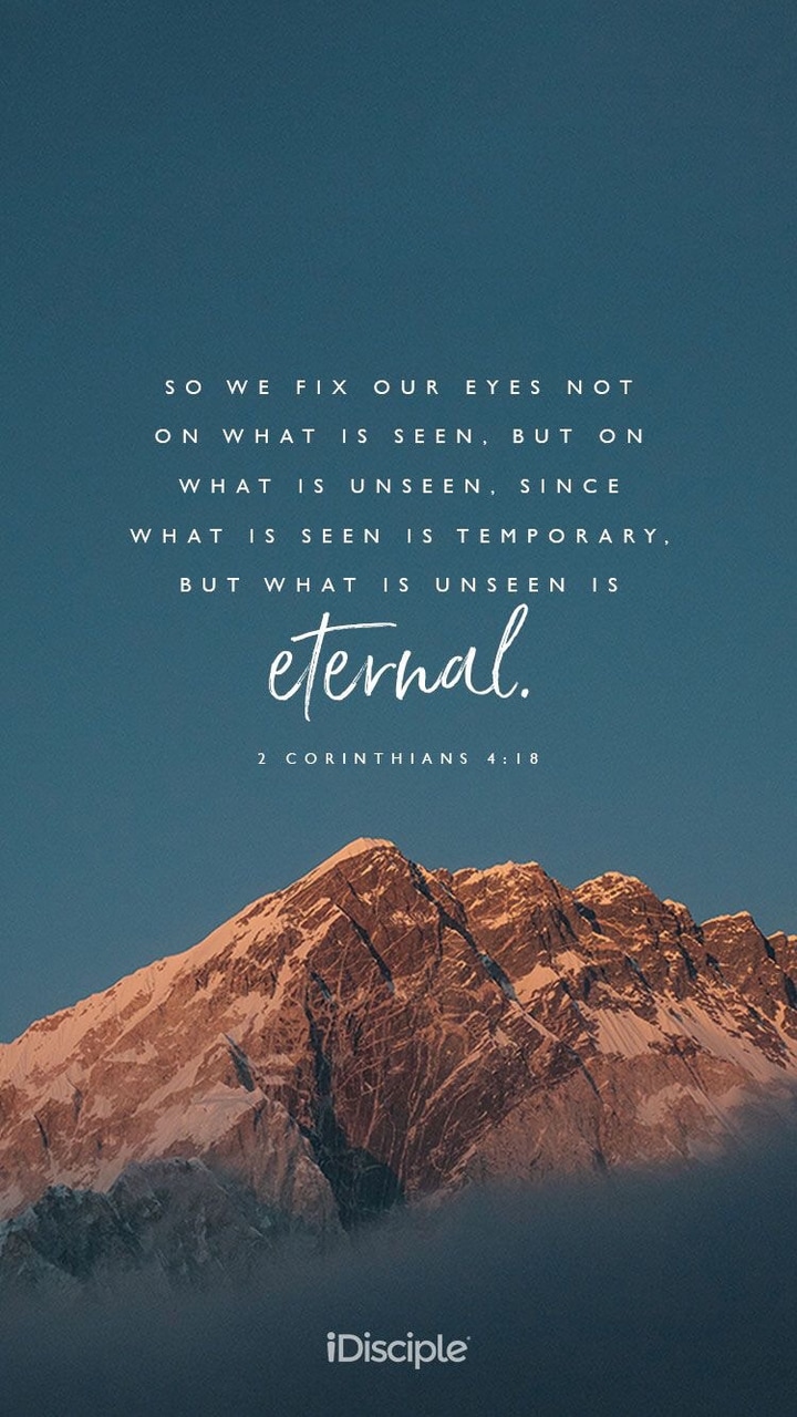 Christian, Landscape, And Wallpaper Image - So We Fix Our Eyes Not - HD Wallpaper 