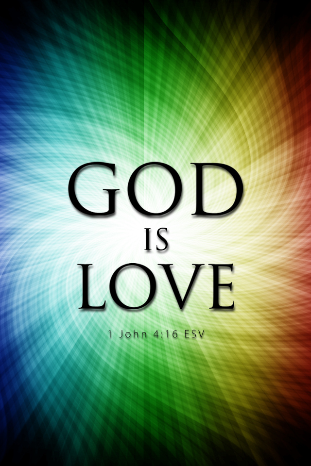 Bible Wallpaper - God Is Love Colorful - HD Wallpaper 