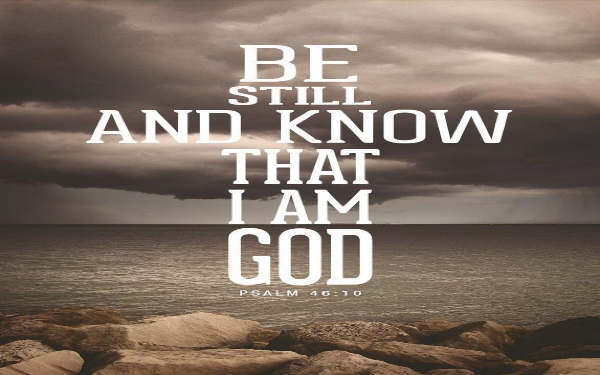 Free Bible Verse Wallpaper Kjv Irm348o Px Wall2born - Still And Know I Am God - HD Wallpaper 