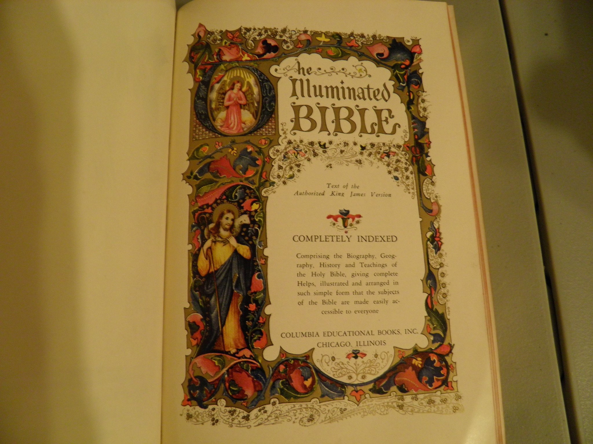 The Illuminated Bible Text Of The Authorized King James - Cross-stitch - HD Wallpaper 